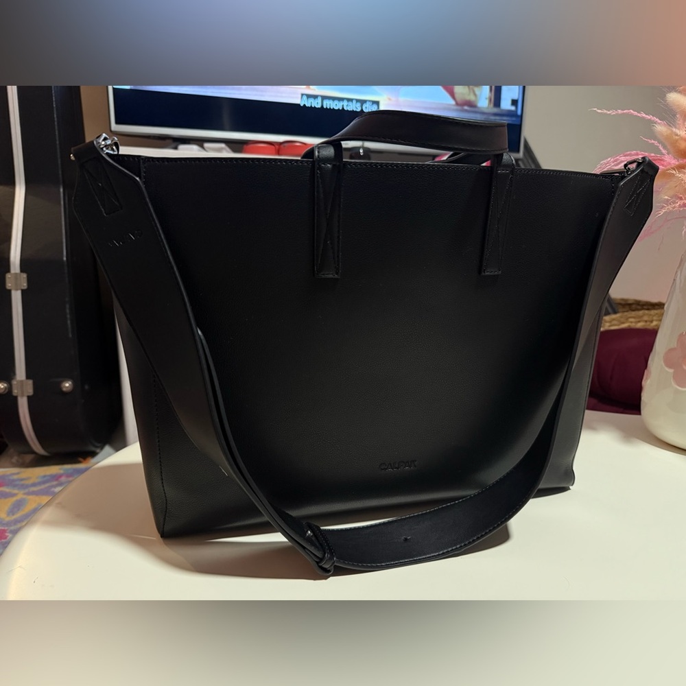 Calpak Black Tote Bag